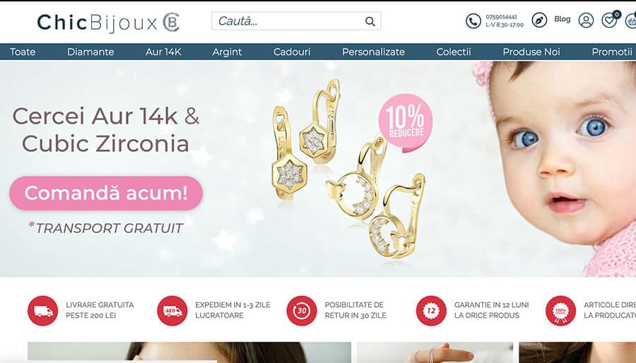 Captură din magazinul online Chic Bijoux