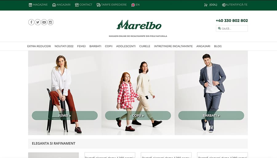 Captură din magazinul online Marelbo