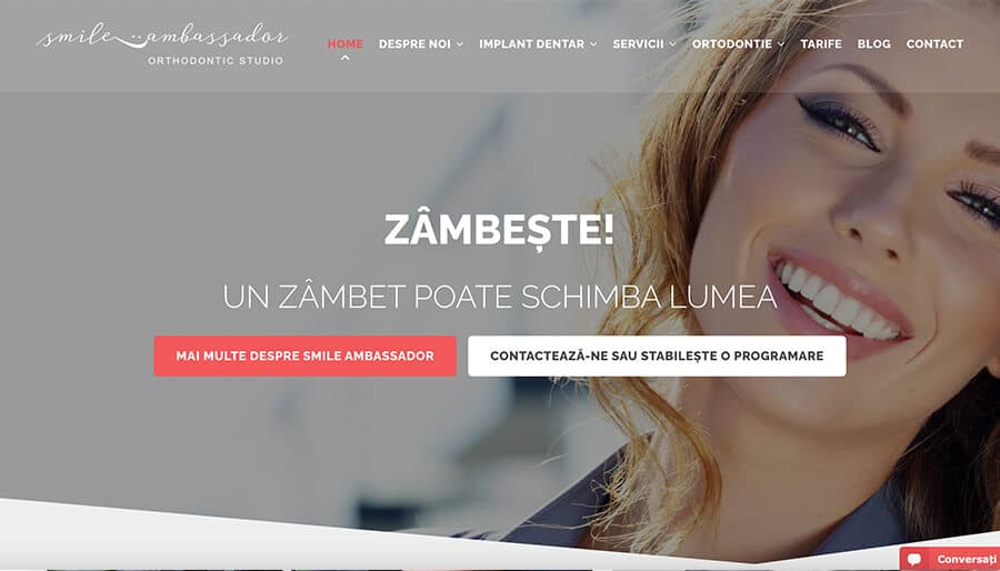 Captură din magazinul online Smile Ambassador