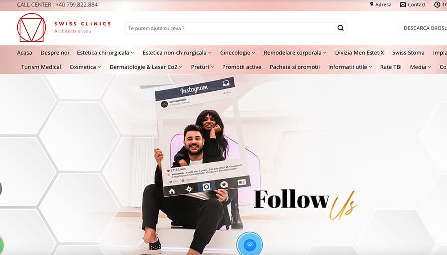 Captură din magazinul online Swiss EstetiX