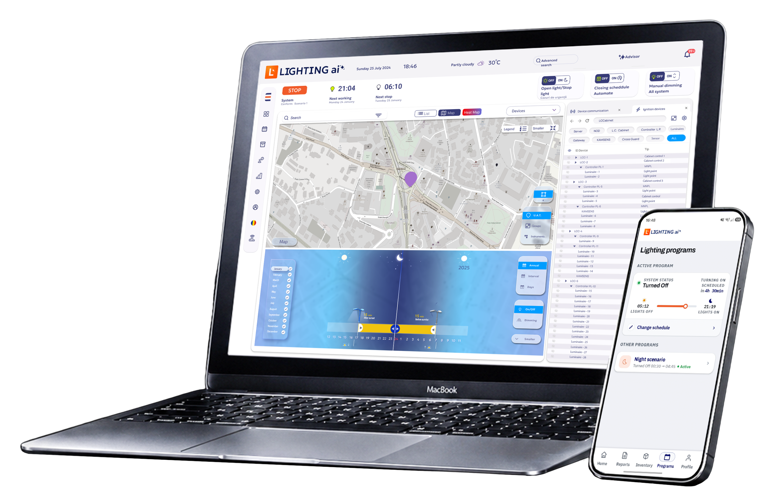 URBIO Lighting.ai remote lighting management